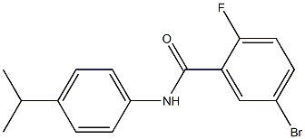 5-bromo-2-fluoro-N-[4-(propan-2-yl)phenyl]benzamide Struktur