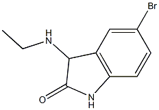 5-bromo-3-(ethylamino)-1,3-dihydro-2H-indol-2-one Struktur