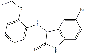 5-bromo-3-[(2-ethoxyphenyl)amino]-2,3-dihydro-1H-indol-2-one Struktur