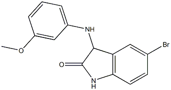 5-bromo-3-[(3-methoxyphenyl)amino]-2,3-dihydro-1H-indol-2-one Struktur