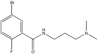 5-bromo-N-[3-(dimethylamino)propyl]-2-fluorobenzamide Struktur