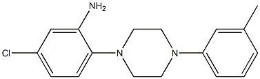 5-chloro-2-[4-(3-methylphenyl)piperazin-1-yl]aniline Struktur