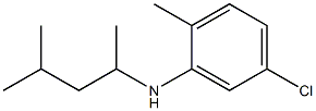 5-chloro-2-methyl-N-(4-methylpentan-2-yl)aniline Struktur