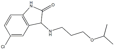 5-chloro-3-{[3-(propan-2-yloxy)propyl]amino}-2,3-dihydro-1H-indol-2-one Struktur