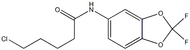 5-chloro-N-(2,2-difluoro-2H-1,3-benzodioxol-5-yl)pentanamide Struktur