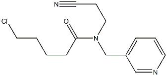 5-chloro-N-(2-cyanoethyl)-N-(pyridin-3-ylmethyl)pentanamide Struktur