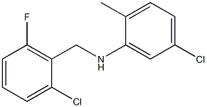 5-chloro-N-[(2-chloro-6-fluorophenyl)methyl]-2-methylaniline Struktur