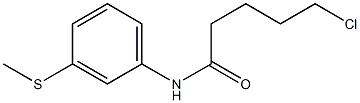 5-chloro-N-[3-(methylsulfanyl)phenyl]pentanamide Struktur