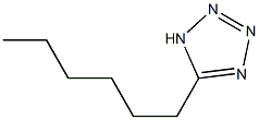 5-hexyl-1H-1,2,3,4-tetrazole Struktur