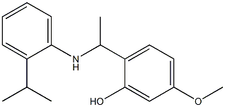 5-methoxy-2-(1-{[2-(propan-2-yl)phenyl]amino}ethyl)phenol Struktur