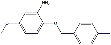 5-methoxy-2-[(4-methylbenzyl)oxy]aniline Struktur