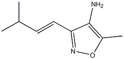 5-methyl-3-[(1E)-3-methylbut-1-enyl]isoxazol-4-amine Struktur