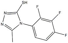 5-methyl-4-(2,3,4-trifluorophenyl)-4H-1,2,4-triazole-3-thiol Struktur