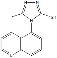 5-methyl-4-(quinolin-5-yl)-4H-1,2,4-triazole-3-thiol Struktur