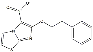 5-nitro-6-(2-phenylethoxy)imidazo[2,1-b][1,3]thiazole Struktur