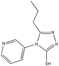 5-propyl-4-(pyridin-3-yl)-4H-1,2,4-triazole-3-thiol Struktur