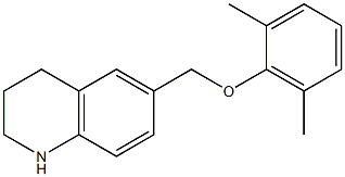 6-(2,6-dimethylphenoxymethyl)-1,2,3,4-tetrahydroquinoline Struktur