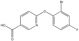 6-(2-bromo-4-fluorophenoxy)nicotinic acid Struktur