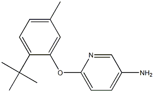 6-(2-tert-butyl-5-methylphenoxy)pyridin-3-amine Struktur