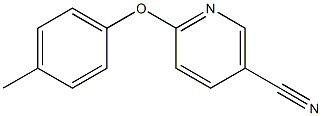 6-(4-methylphenoxy)nicotinonitrile Struktur