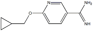 6-(cyclopropylmethoxy)pyridine-3-carboximidamide Struktur