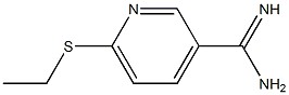 6-(ethylsulfanyl)pyridine-3-carboximidamide Struktur