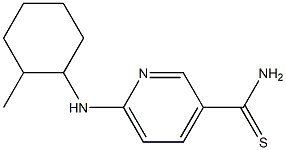 6-[(2-methylcyclohexyl)amino]pyridine-3-carbothioamide Struktur