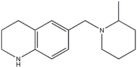 6-[(2-methylpiperidin-1-yl)methyl]-1,2,3,4-tetrahydroquinoline Struktur