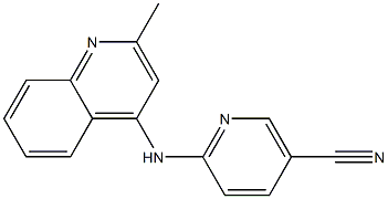 6-[(2-methylquinolin-4-yl)amino]nicotinonitrile Struktur