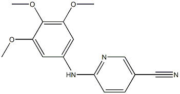 6-[(3,4,5-trimethoxyphenyl)amino]nicotinonitrile Struktur