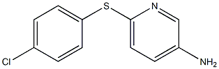 6-[(4-chlorophenyl)sulfanyl]pyridin-3-amine Struktur