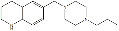 6-[(4-propylpiperazin-1-yl)methyl]-1,2,3,4-tetrahydroquinoline Struktur