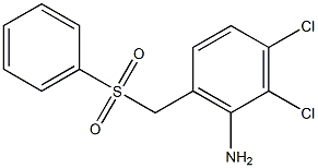 6-[(benzenesulfonyl)methyl]-2,3-dichloroaniline Struktur