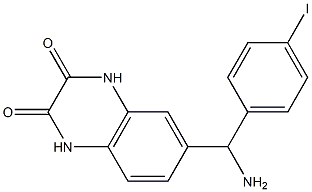 6-[amino(4-iodophenyl)methyl]-1,2,3,4-tetrahydroquinoxaline-2,3-dione Struktur