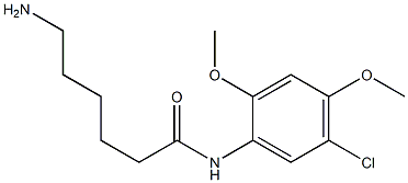 6-amino-N-(5-chloro-2,4-dimethoxyphenyl)hexanamide Struktur