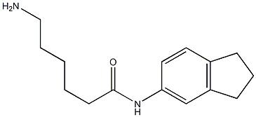 6-amino-N-2,3-dihydro-1H-inden-5-ylhexanamide Struktur