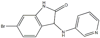 6-bromo-3-(pyridin-3-ylamino)-2,3-dihydro-1H-indol-2-one Struktur