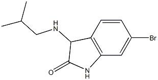 6-bromo-3-[(2-methylpropyl)amino]-2,3-dihydro-1H-indol-2-one Struktur