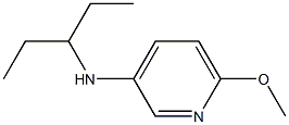 6-methoxy-N-(pentan-3-yl)pyridin-3-amine Struktur