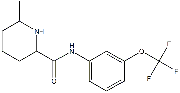 6-methyl-N-[3-(trifluoromethoxy)phenyl]piperidine-2-carboxamide Struktur