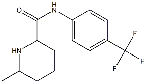 6-methyl-N-[4-(trifluoromethyl)phenyl]piperidine-2-carboxamide Struktur