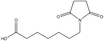 7-(2,5-dioxopyrrolidin-1-yl)heptanoic acid Struktur