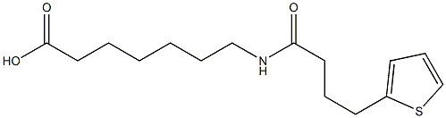 7-[(4-thien-2-ylbutanoyl)amino]heptanoic acid Struktur