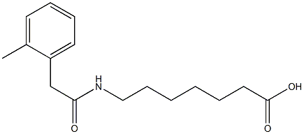 7-{[(2-methylphenyl)acetyl]amino}heptanoic acid Struktur