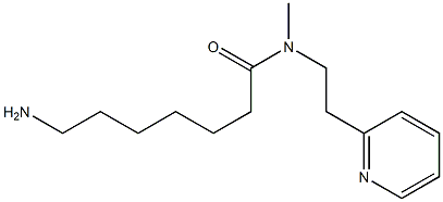 7-amino-N-methyl-N-[2-(pyridin-2-yl)ethyl]heptanamide Struktur