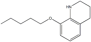 8-(pentyloxy)-1,2,3,4-tetrahydroquinoline Struktur