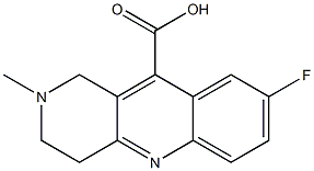 8-fluoro-2-methyl-1H,2H,3H,4H-benzo[b]1,6-naphthyridine-10-carboxylic acid Struktur