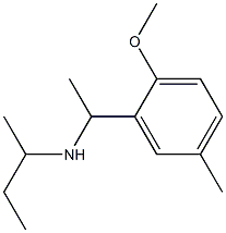 butan-2-yl[1-(2-methoxy-5-methylphenyl)ethyl]amine Struktur