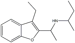 butan-2-yl[1-(3-ethyl-1-benzofuran-2-yl)ethyl]amine Struktur