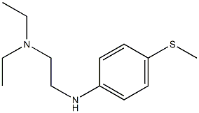 diethyl(2-{[4-(methylsulfanyl)phenyl]amino}ethyl)amine Struktur